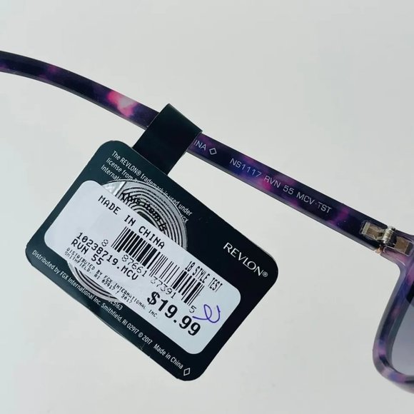 SG00767 Revlon RVN55 MCV TST Sunglasses 100% UVA-UVB Protection Pink Frame Women - Picture 5 of 6